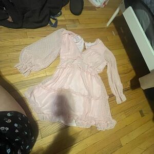 Light pink spring dress